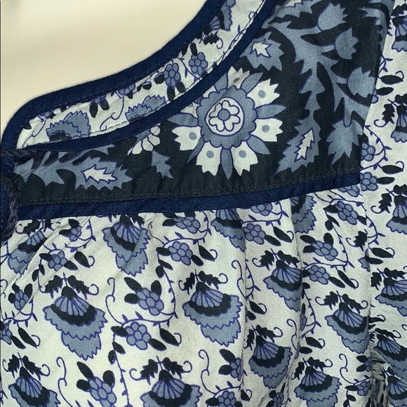LUCKY BRAND 3/4 Sleeve Viscose Boho Top XS - Picture 3 of 7